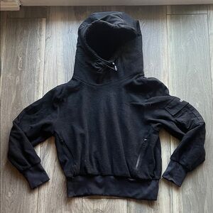 Alo cropped fleece hoodie